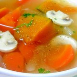 マッシュルームと野菜のスープ